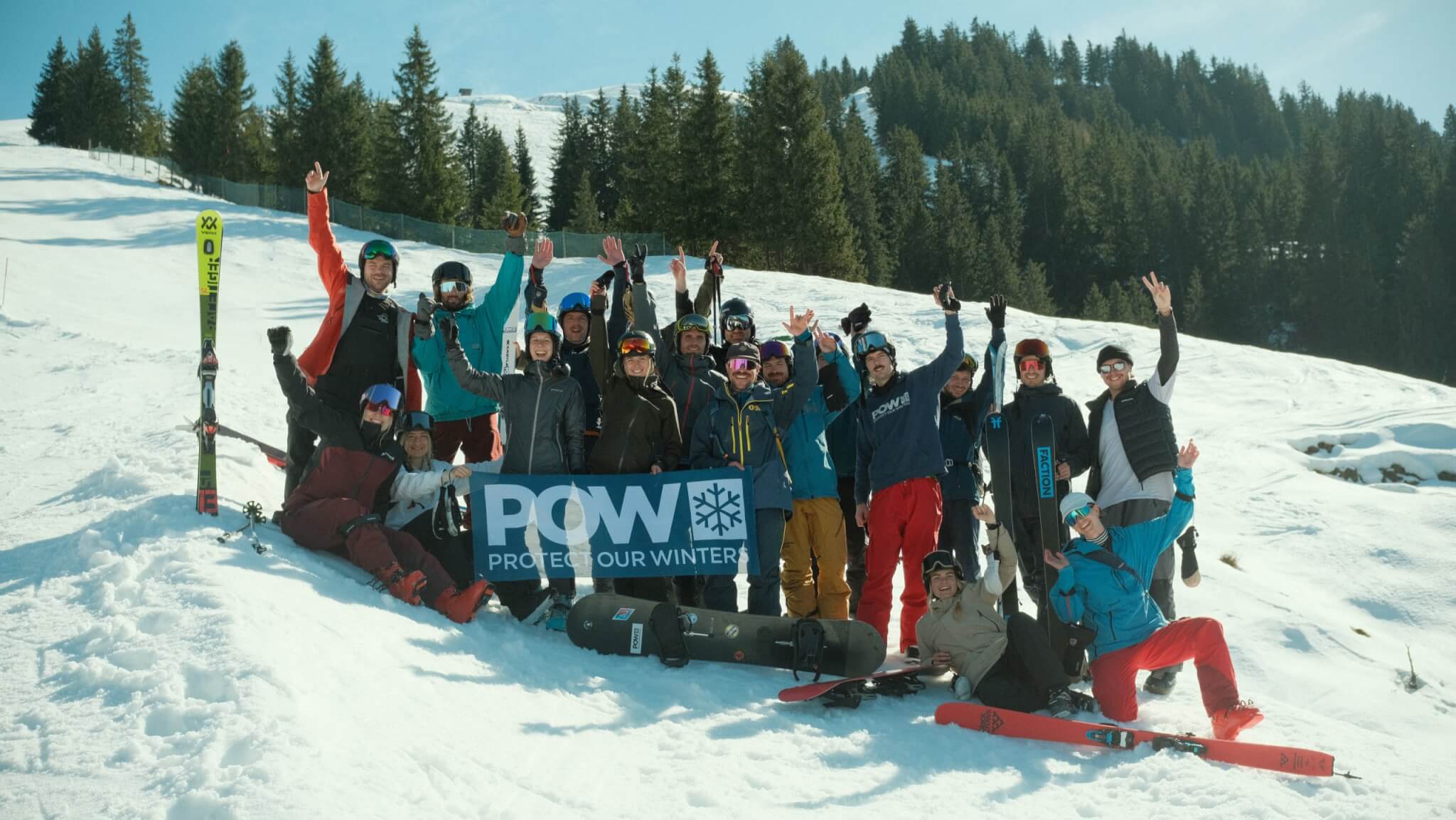 POW-Gruppe im Schnee